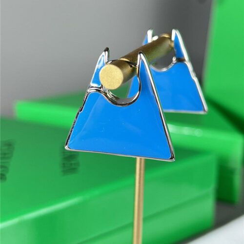 High Quality Luxury Bottega Veneta Enamel Triangle Earrings – Style 49435 product detail