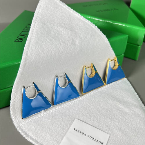 High Quality Luxury Bottega Veneta Enamel Triangle Earrings – Style 49435 product detail