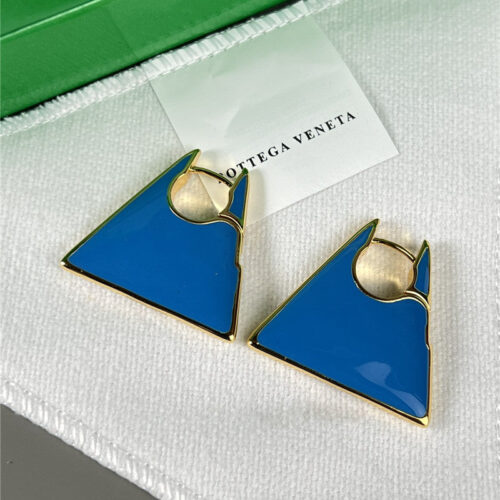 High Quality Luxury Bottega Veneta Enamel Triangle Earrings product detail