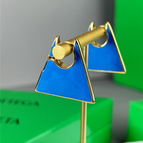 High Quality Luxury Bottega Veneta Enamel Triangle Earrings product detail