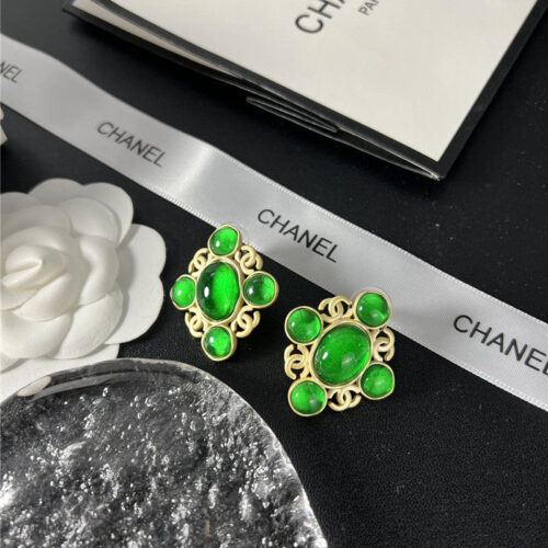 High Quality Luxury Chanel Second-Hand Glass Earrings – Style 50418 product detail