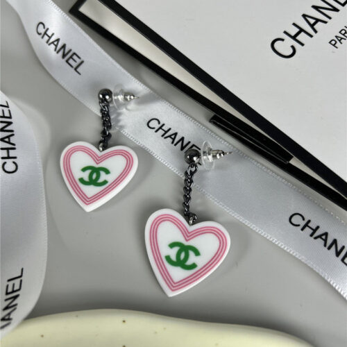 High Quality Luxury Chanel Love Black Chain Earrings product detail