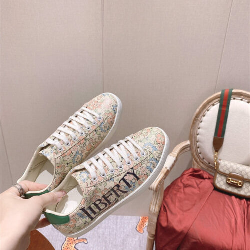 High Quality Luxury Gucci Classic Sports Lace-Up White Shoes product detail