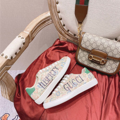 High Quality Luxury Gucci Classic Sports Lace-Up White Shoes product detail