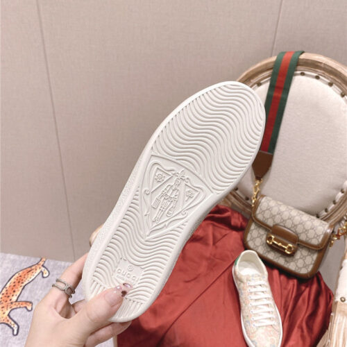 High Quality Luxury Gucci Classic Sports Lace-Up White Shoes product detail