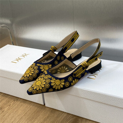 High Quality Luxury Dior J’adior Webbing Back Air Sandals – Style 41222 alternate view