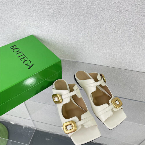 High Quality Luxury Bottega Veneta Double Hardware Slides – Style 07878