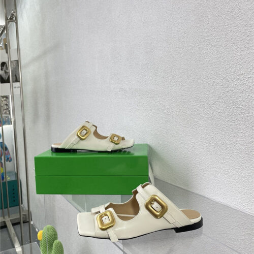 High Quality Luxury Bottega Veneta Double Hardware Slides – Style 07878 alternate view