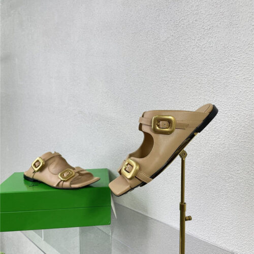 High Quality Luxury Bottega Veneta Double Hardware Slides – Style 38950 product detail