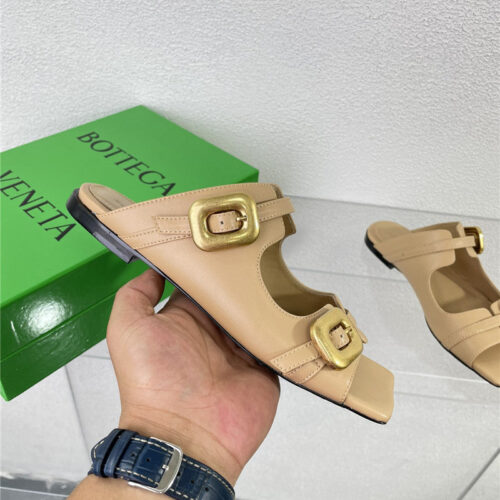 High Quality Luxury Bottega Veneta Double Hardware Slides – Style 38950 alternate view