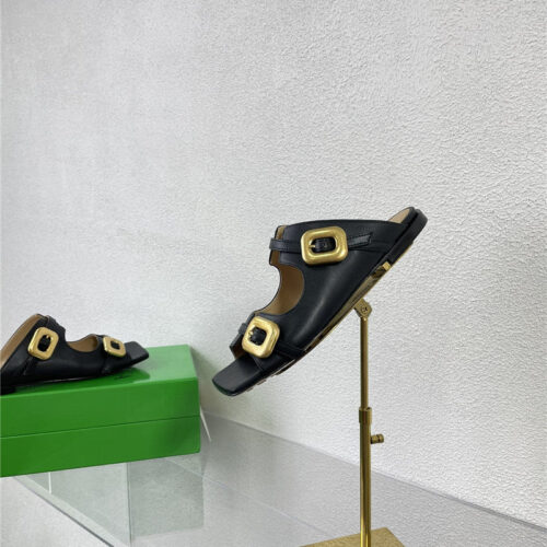 High Quality Luxury Bottega Veneta Double Hardware Slides – Style 97702 alternate view