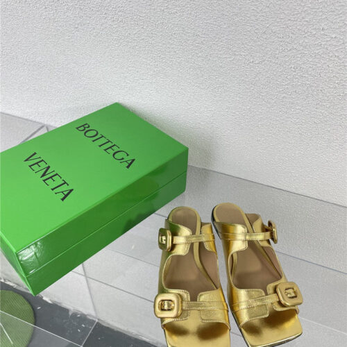 High Quality Luxury Bottega Veneta Double Hardware Slides – Style 96006