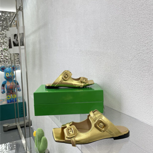 High Quality Luxury Bottega Veneta Double Hardware Slides – Style 96006 alternate view
