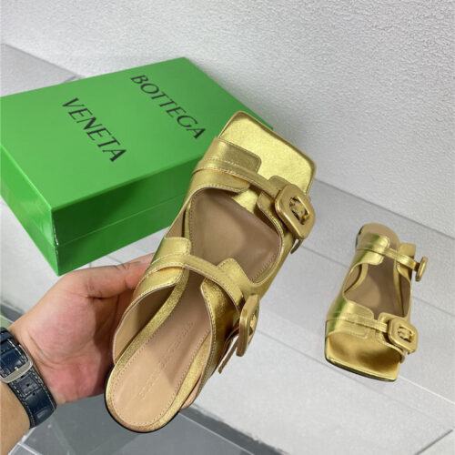 High Quality Luxury Bottega Veneta Double Hardware Slides – Style 96006 product detail