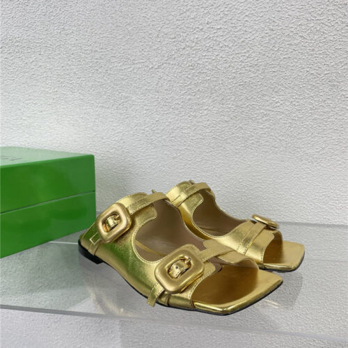 High Quality Luxury Bottega Veneta Double Hardware Slides – Style 96006 product detail