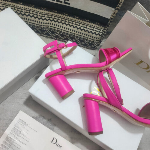 High Quality Luxury Dior Square Toe High Heel Sandals product detail
