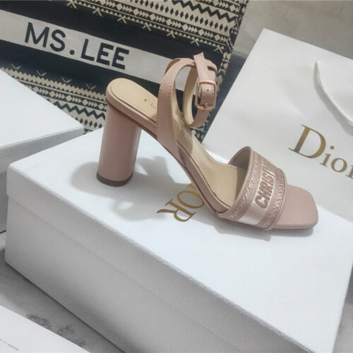 High Quality Luxury Dior Square Toe High Heel Sandals – Style 45222 alternate view