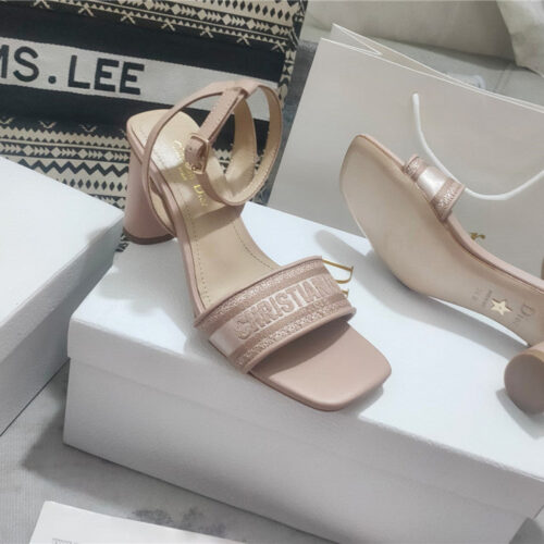High Quality Luxury Dior Square Toe High Heel Sandals – Style 45222 product detail