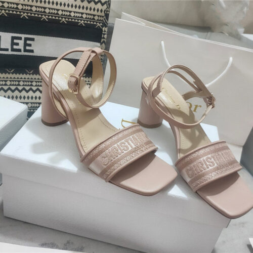 High Quality Luxury Dior Square Toe High Heel Sandals – Style 45222