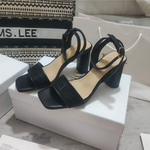 High Quality Luxury Dior Square Toe High Heel Sandals – Style 03974 alternate view