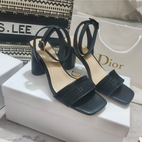 High Quality Luxury Dior Square Toe High Heel Sandals – Style 03974