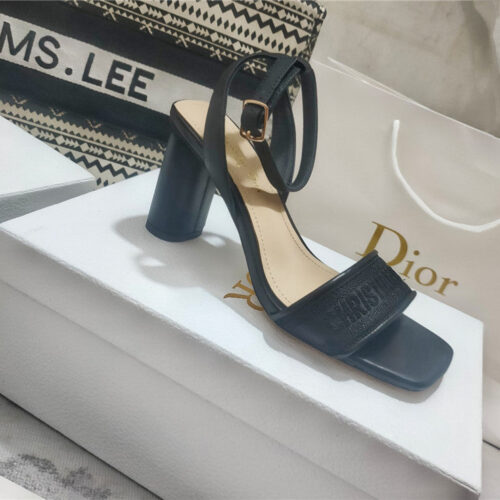 High Quality Luxury Dior Square Toe High Heel Sandals – Style 03974 product detail