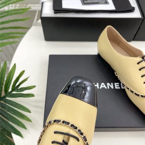 High Quality Luxury Chanel Catwalk Chain Lace-Up Shoes product detail
