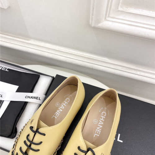 High Quality Luxury Chanel Catwalk Chain Lace-Up Shoes product detail