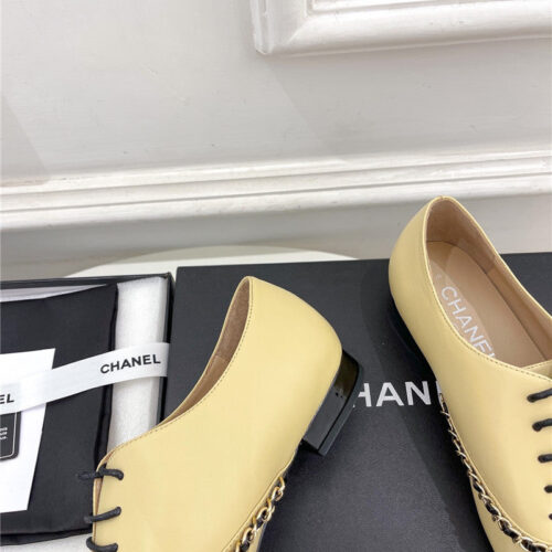 High Quality Luxury Chanel Catwalk Chain Lace-Up Shoes product detail