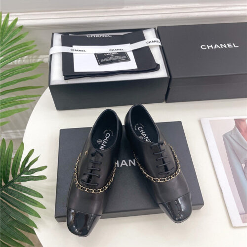 High Quality Luxury Chanel Catwalk Chain Lace-Up Shoes – Style 05702 product detail