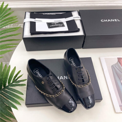 High Quality Luxury Chanel Catwalk Chain Lace-Up Shoes – Style 05702 product detail
