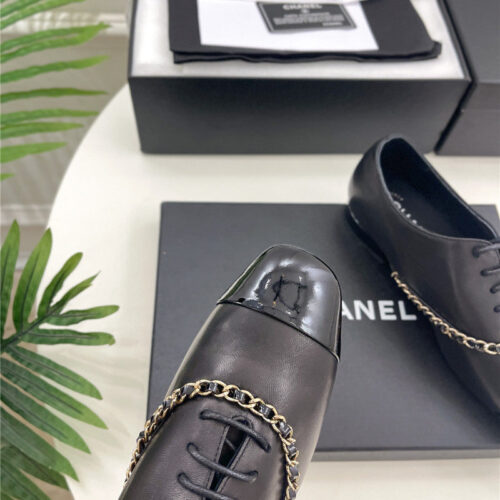 High Quality Luxury Chanel Catwalk Chain Lace-Up Shoes – Style 05702 product detail