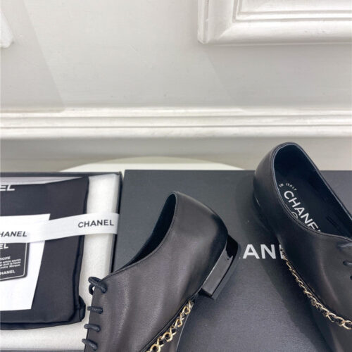 High Quality Luxury Chanel Catwalk Chain Lace-Up Shoes – Style 05702 product detail