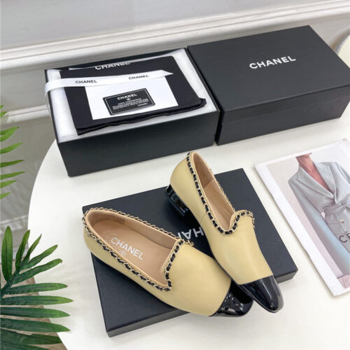 High Quality Luxury Chanel Catwalk Style Chain Deep Mouth Shoes – Style 57670 alternate view