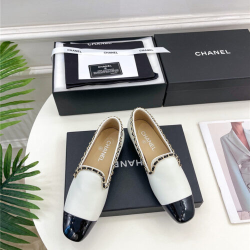 High Quality Luxury Chanel Catwalk Style Chain Deep Mouth Shoes product detail