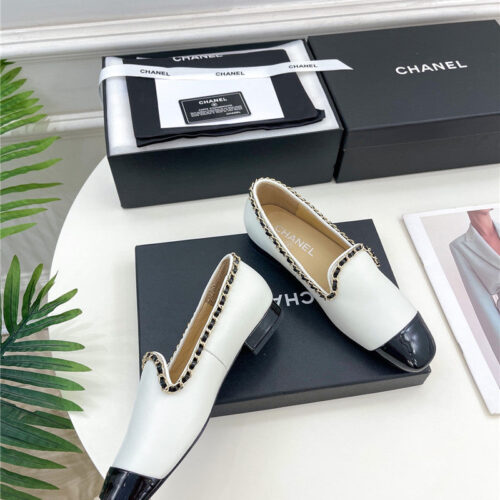 High Quality Luxury Chanel Catwalk Style Chain Deep Mouth Shoes product detail