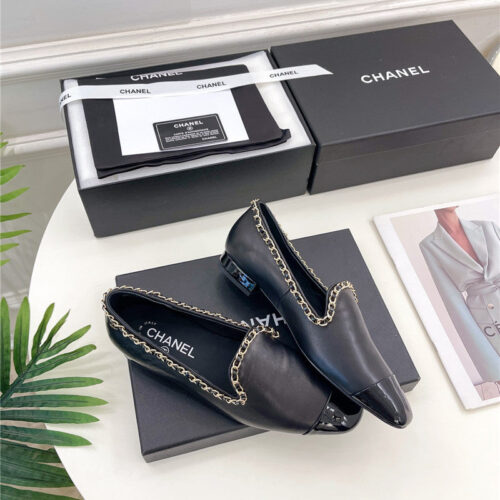 High Quality Luxury Chanel Catwalk Style Chain Deep Mouth Shoes – Style 55974 product detail