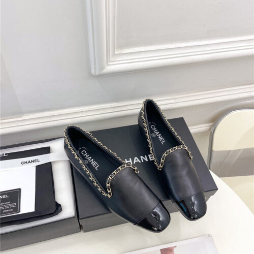 High Quality Luxury Chanel Catwalk Style Chain Deep Mouth Shoes – Style 55974