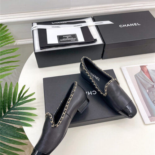 High Quality Luxury Chanel Catwalk Style Chain Deep Mouth Shoes – Style 55974 product detail