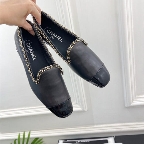 High Quality Luxury Chanel Catwalk Style Chain Deep Mouth Shoes – Style 55974 alternate view