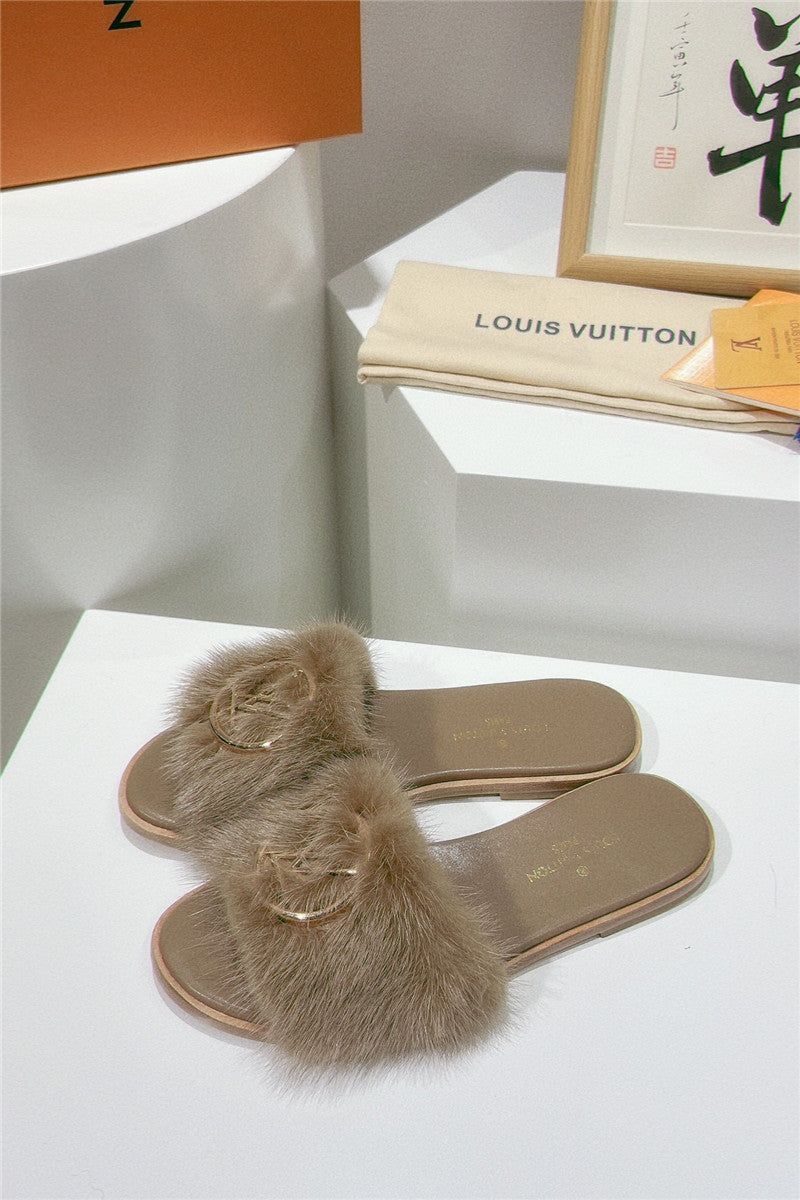 High Quality Luxury Louis Vuitton Flat Open Toe Sandals – Style 48419