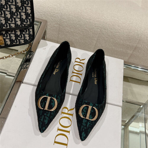 High Quality Luxury Dior Early Spring New Pointed Flat Shoes product detail