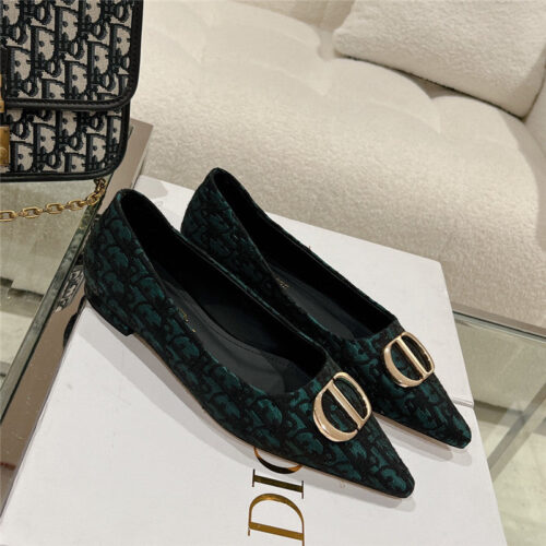 High Quality Luxury Dior Early Spring New Pointed Flat Shoes alternate view