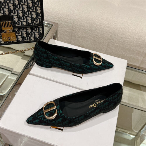 High Quality Luxury Dior Early Spring New Pointed Flat Shoes product detail