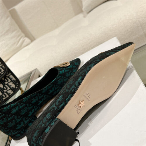 High Quality Luxury Dior Early Spring New Pointed Flat Shoes product detail