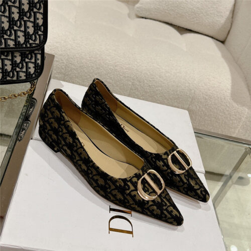 High Quality Luxury Dior Early Spring New Pointed Flat Shoes – Style 41990 alternate view