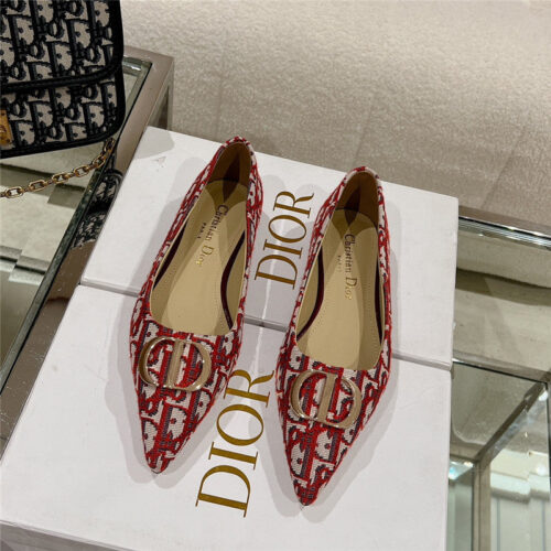 High Quality Luxury Dior Early Spring New Pointed Flat Shoes – Style 04134 product detail