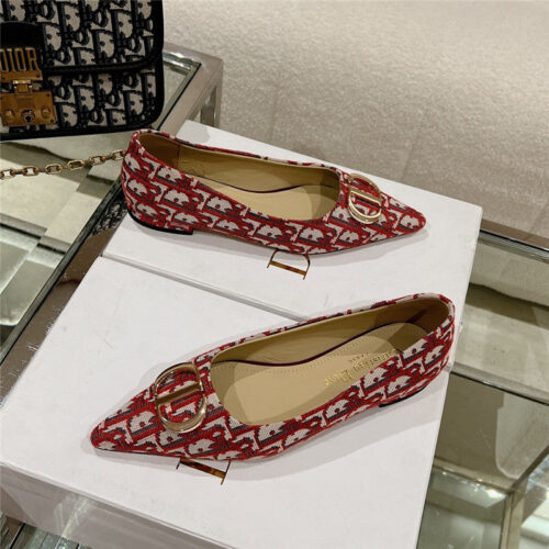 High Quality Luxury Dior Early Spring New Pointed Flat Shoes – Style 04134 product detail