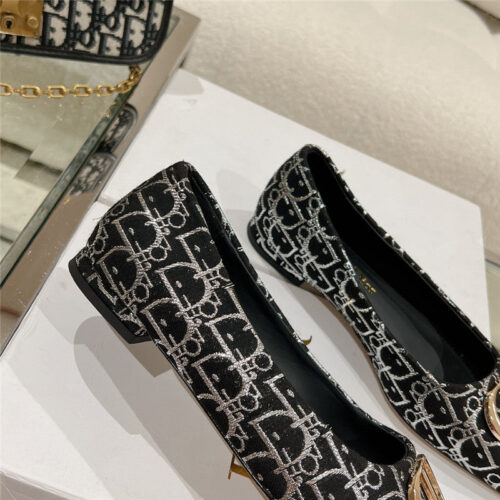 High Quality Luxury Dior Early Spring New Pointed Flat Shoes – Style 64582 product detail