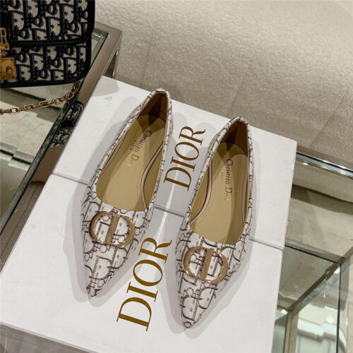 High Quality Luxury Dior Early Spring New Pointed Flat Shoes – Style 61190 product detail